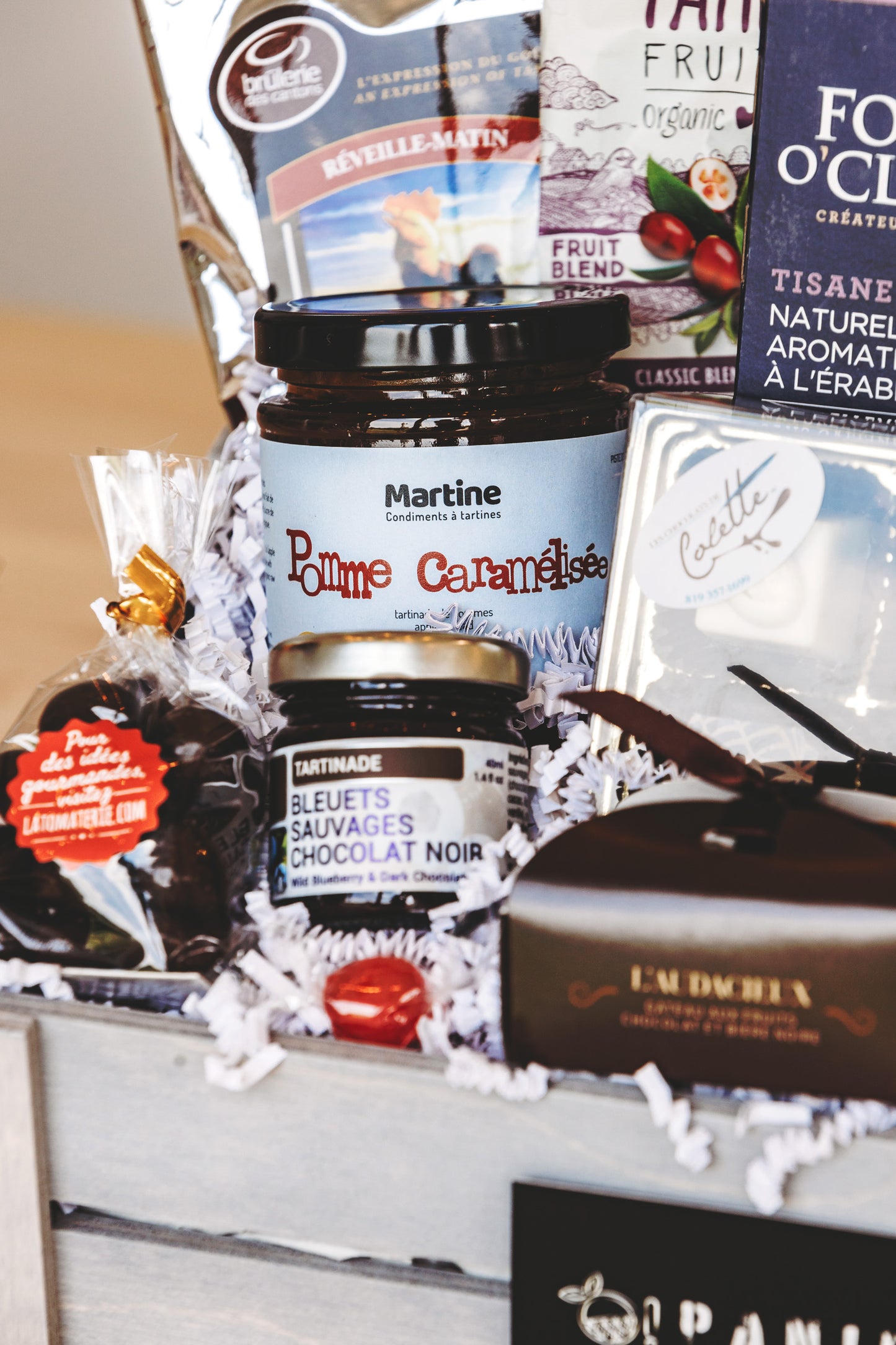 Confiture de bleuets et beurre de pomme