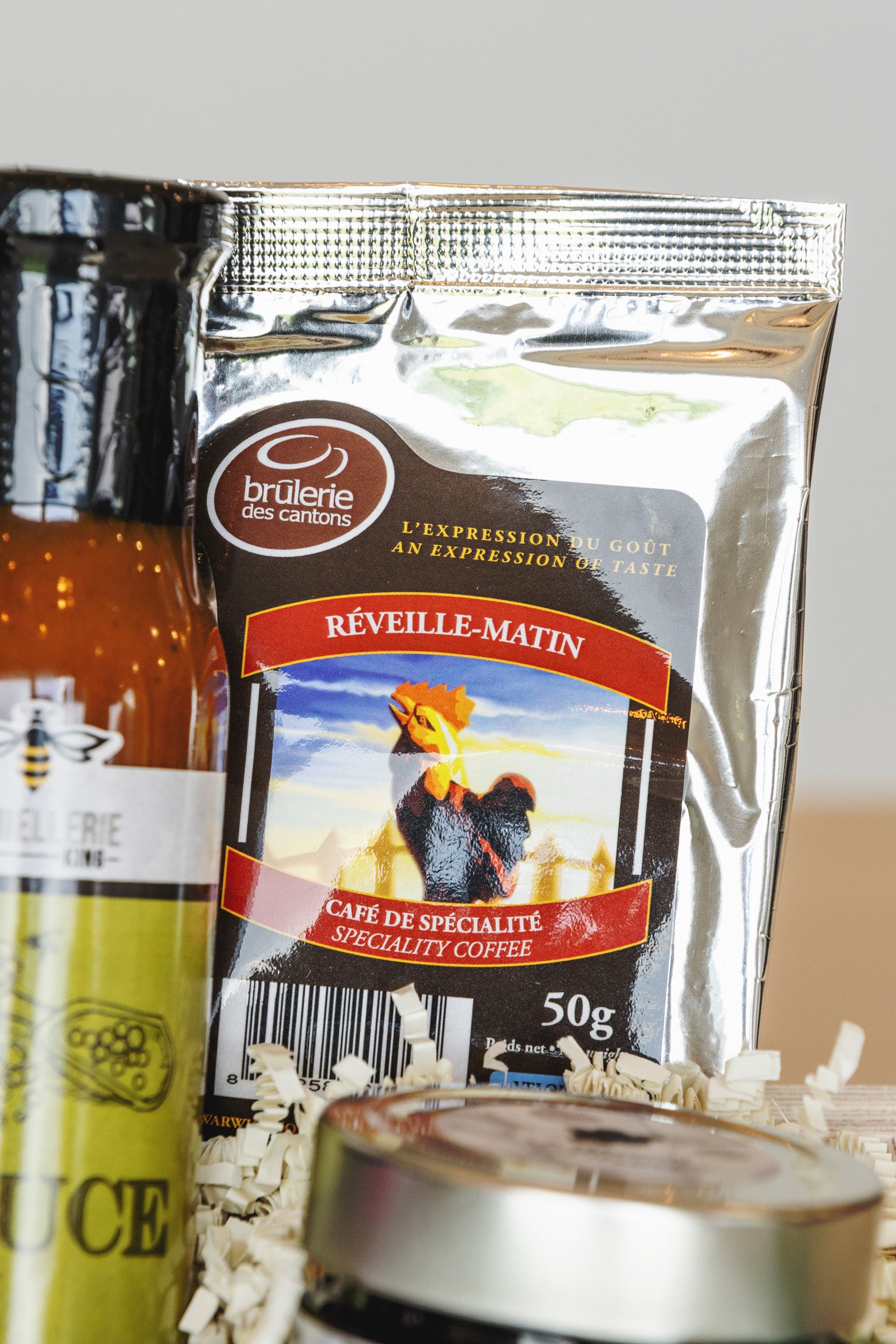 Café de la Brûlerie des cantons dans un panier cadeau O Panier