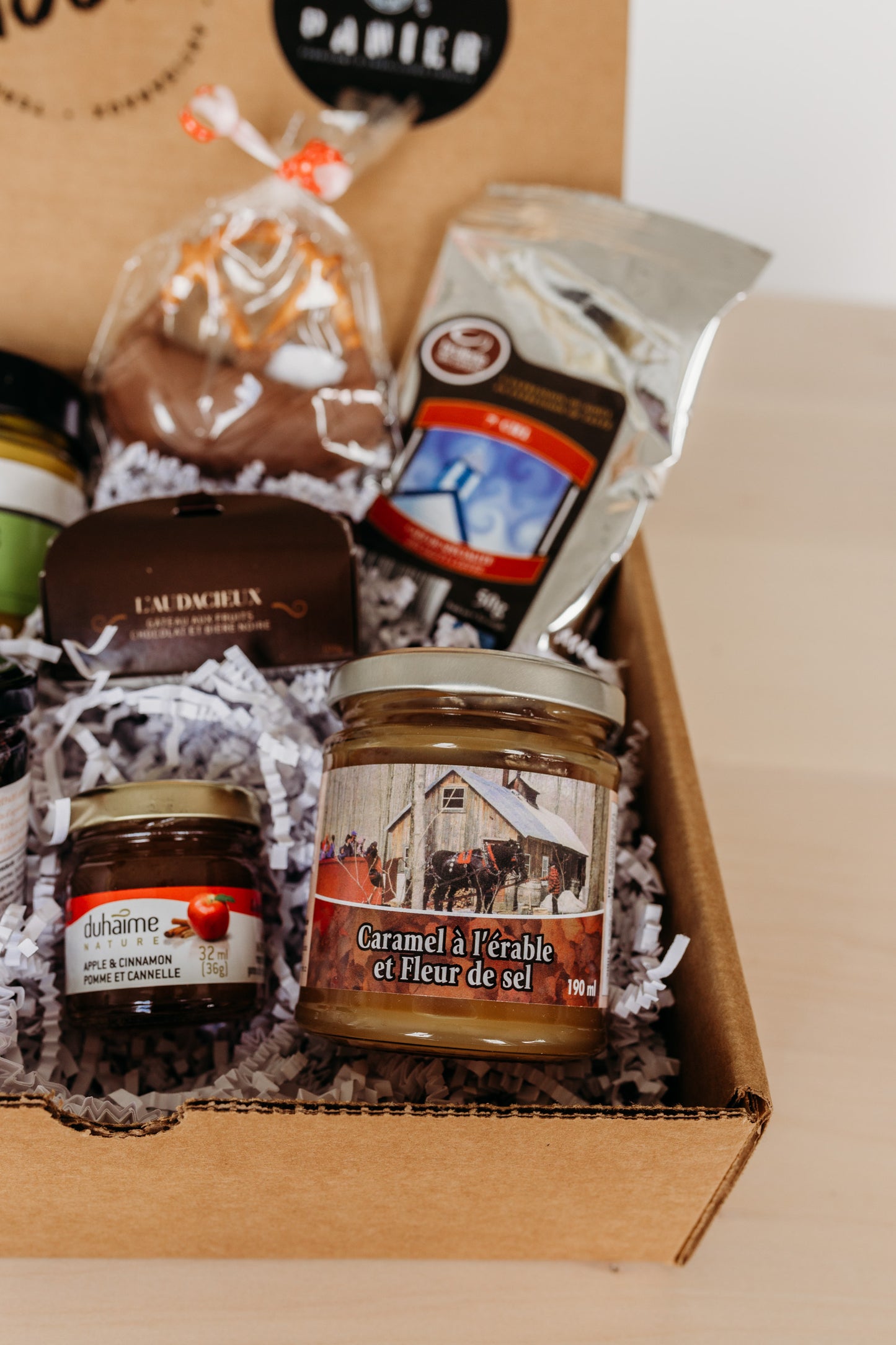 Pot de caramel à l'érable et fleur de sel de les produits des appalaches